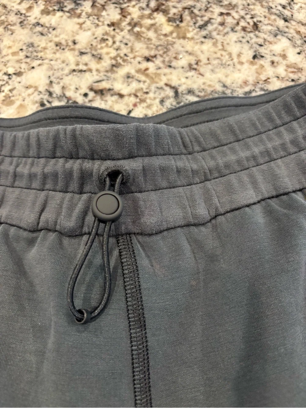 Women’s Lululemon Drawstring Lounge Shorts — Charcoal black